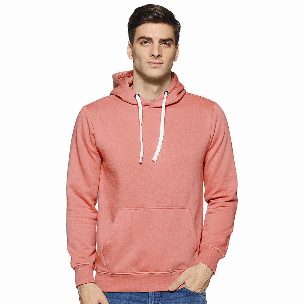 New Arrival Custom Wholesale Blank 300 Gsm Heavyweight 100% Cotton Fleece Pullover Men Hoodie In Bulk